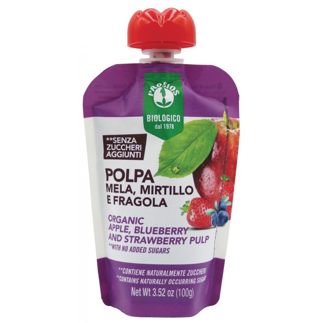 DOYPACK POLPA MELA MIRT. E FRAGOLA 100G